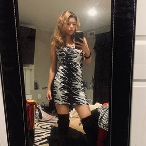 Beautiful zebra dress, only wore once.